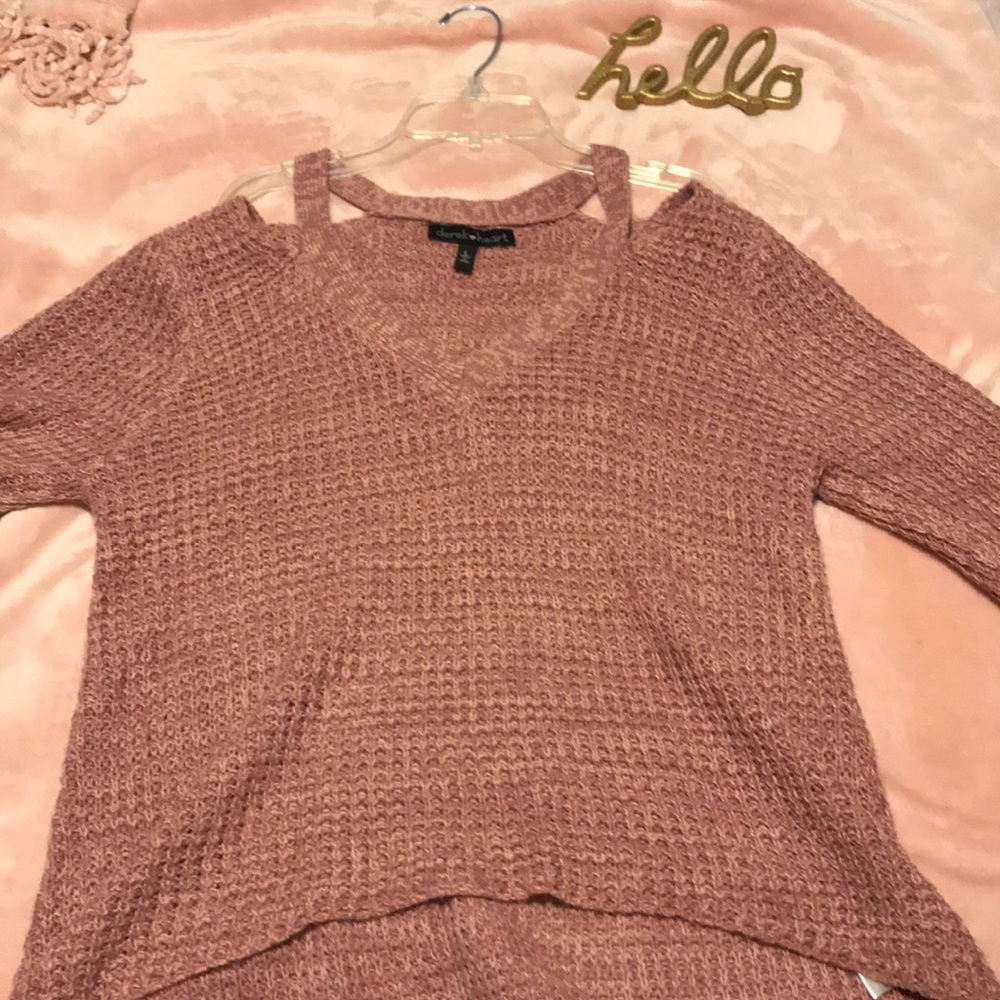 Off the shoulder sweater